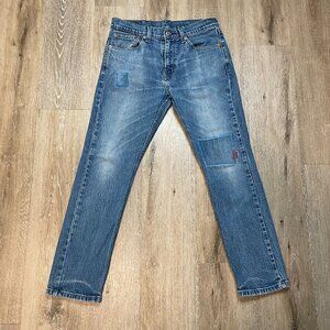 Levis 511  Jeans Mens 32x30 Blue Slim Straight American Medium Wash Fits 30x27